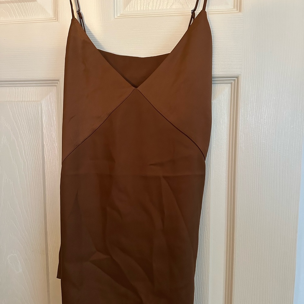 Elegant Brown Express Blouse size large NWT